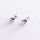 Золоті сережки-пусети (діамант) сб0343di от ювелирного магазина Оникс - 1