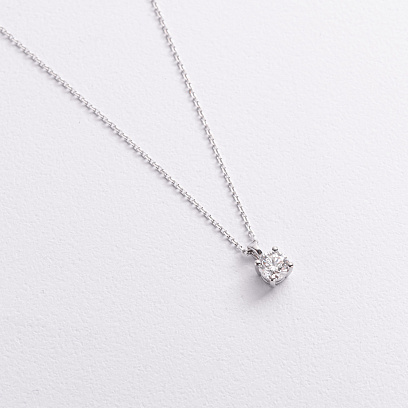 Золотое колье с бриллиантом 745781121 №2