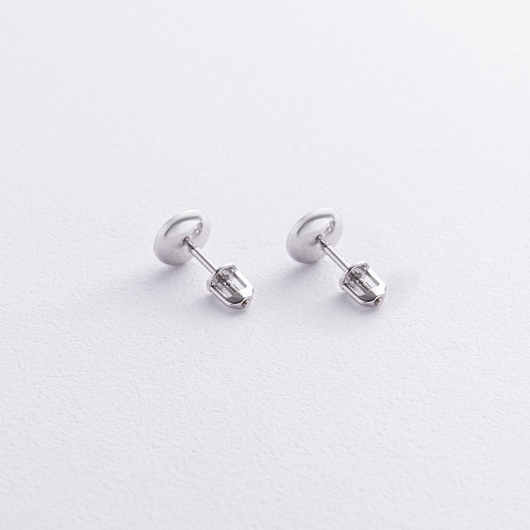 Золотые серьги-пусеты с голубым топазом с06296 - 3 Золотые серьги-пусеты с голубым топазом с06296 от ювелирного магазина Оникс - 3