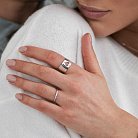 Серебряное кольцо "Сердце" 112229 от ювелирного магазина Оникс - 2