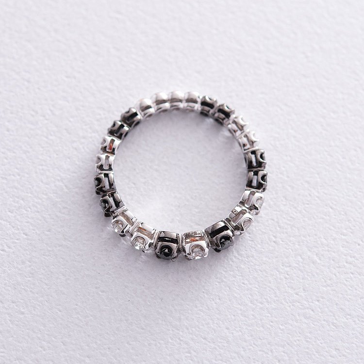 Золота каблучка з діамантами кб0120aj від ювелірного магазину Онікс - 2