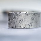 Жесткий браслет ручной работы из серебра с чернением 141535 от ювелирного магазина Оникс - 3