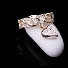 Эксклюзивное золотое кольцо с фианитами к04054 от ювелирного магазина Оникс - 1