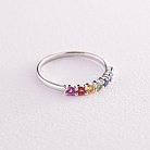 Золотое кольцо с разноцветными сапфирами кб0434nl от ювелирного магазина Оникс - 2