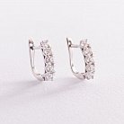 Золоті сережки з діамантами 102-10123 от ювелирного магазина Оникс