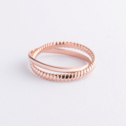 Каблучка "Yasmine" у червоному золоті к07555 №2