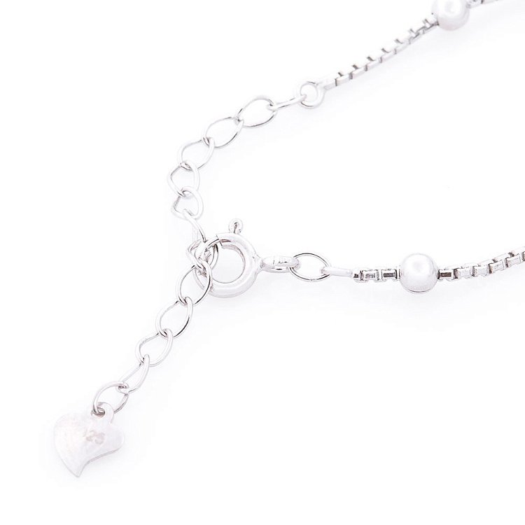 Серебряный браслет (эмаль, фианит) 141333 от ювелирного магазина Оникс - 3