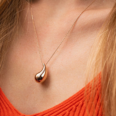 Колье "Megan" в красном золоте (Middle) кол02577 №2