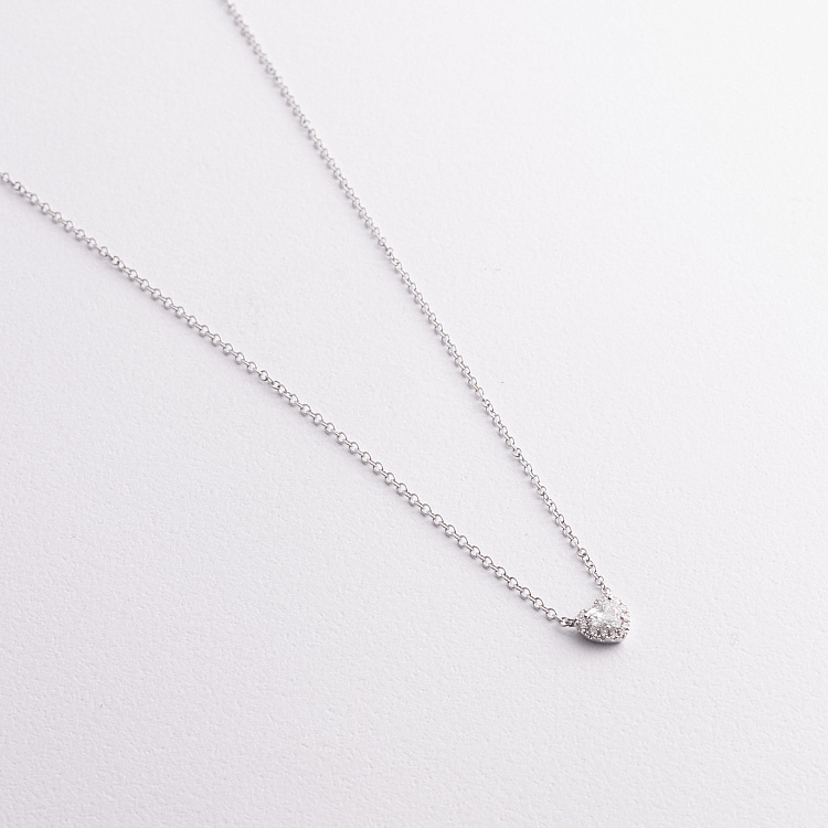 Золотое колье "Сердечко" с бриллиантами колб0158lg от ювелирного магазина Оникс - 2