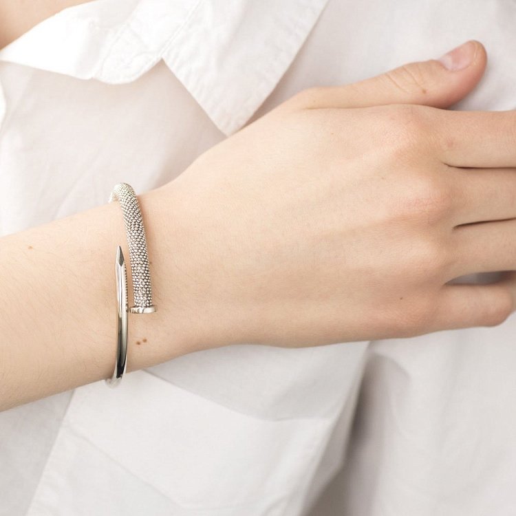 Золотой браслет "Гвоздь" б04038 от ювелирного магазина Оникс - 2