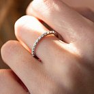 Золотое кольцо с дорожкой камней (бриллианты) кб0452ca от ювелирного магазина Оникс - 4