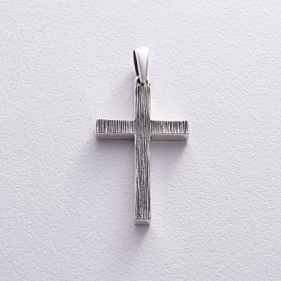 Срібний хрестик з чорнінням 132700ч №10