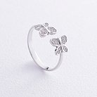 Золотое кольцо "Бабочки" с бриллиантами 29351121 от ювелирного магазина Оникс