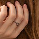 Кольцо "Сердечко" в белом золоте к07394 от ювелирного магазина Оникс - 16