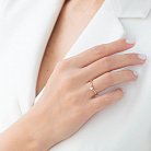 Помолвочное кольцо в красном золоте (бриллиант) кб0233 от ювелирного магазина Оникс - 4