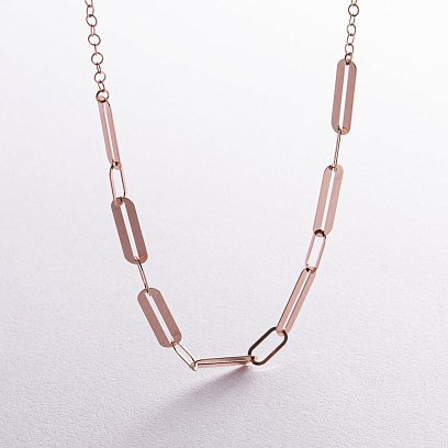 Колье - цепочка в красном золоте кол02390 №4