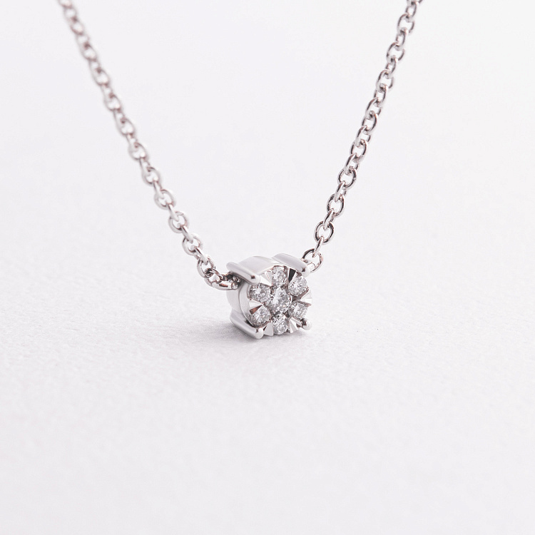 Золотое колье с бриллиантами колб0170ca Золотое колье с бриллиантами колб0170ca от ювелирного магазина Оникс