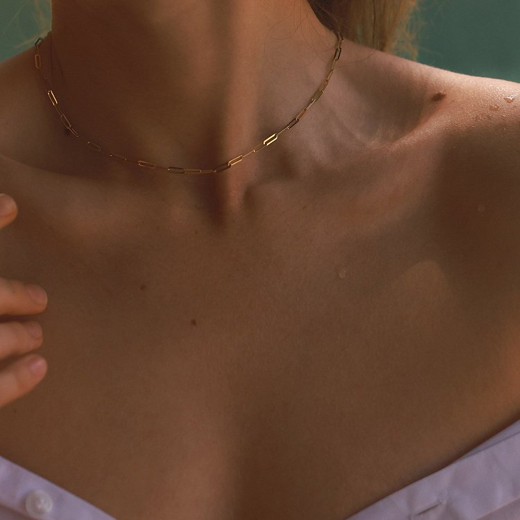 Кольє "Ванесса" у жовтому золоті кол02203 від ювелірного магазину Онікс - 1