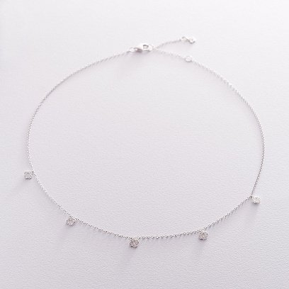 Золотое колье "Клевер" с бриллиантами колб0041lg №2