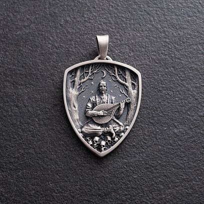 Серебряный кулон "Козак Мамай" 133264