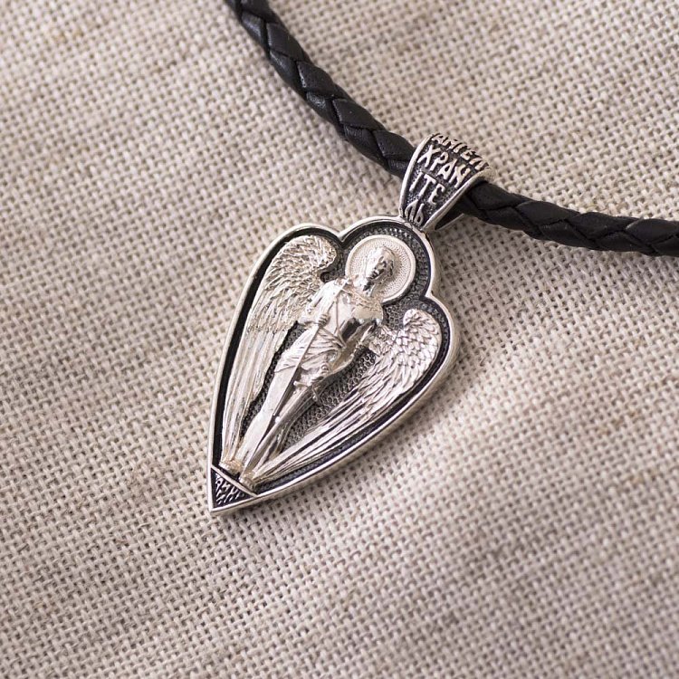 Серебряная подвеска "Ангел Хранитель" 131558 от ювелирного магазина Оникс - 5