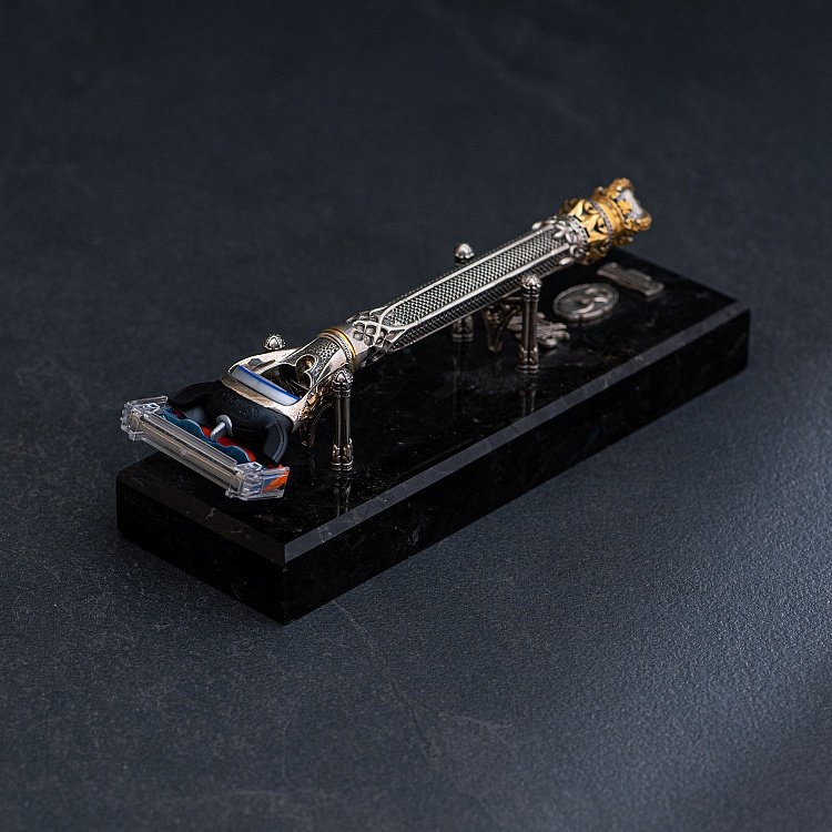 Срібна бритва "Gothic classic"  britv0006 від ювелірного магазину Онікс