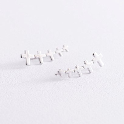 Золотые серьги - клаймберы Стремление с07483