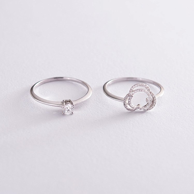 Золотое кольцо - трансформер "Цветочек" с бриллиантами к266 от ювелирного магазина Оникс - 2