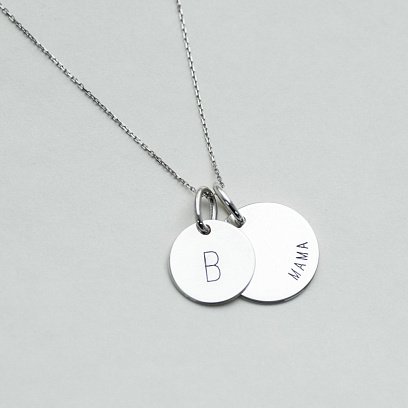 Подвійний кулон "Мама і дитина" 132724dvaB №4