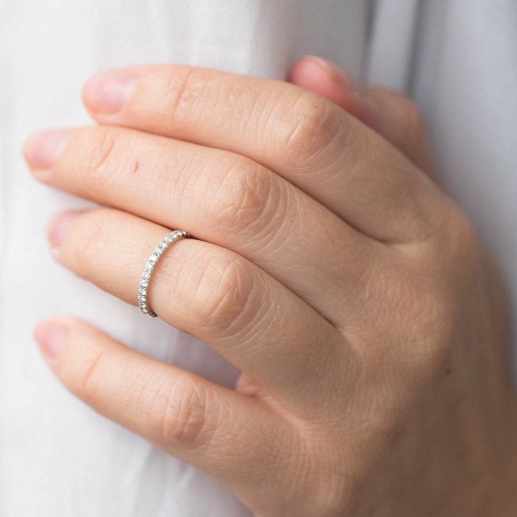 Золота каблучка з діамантами кб0113ch від ювелірного магазину Онікс - 4