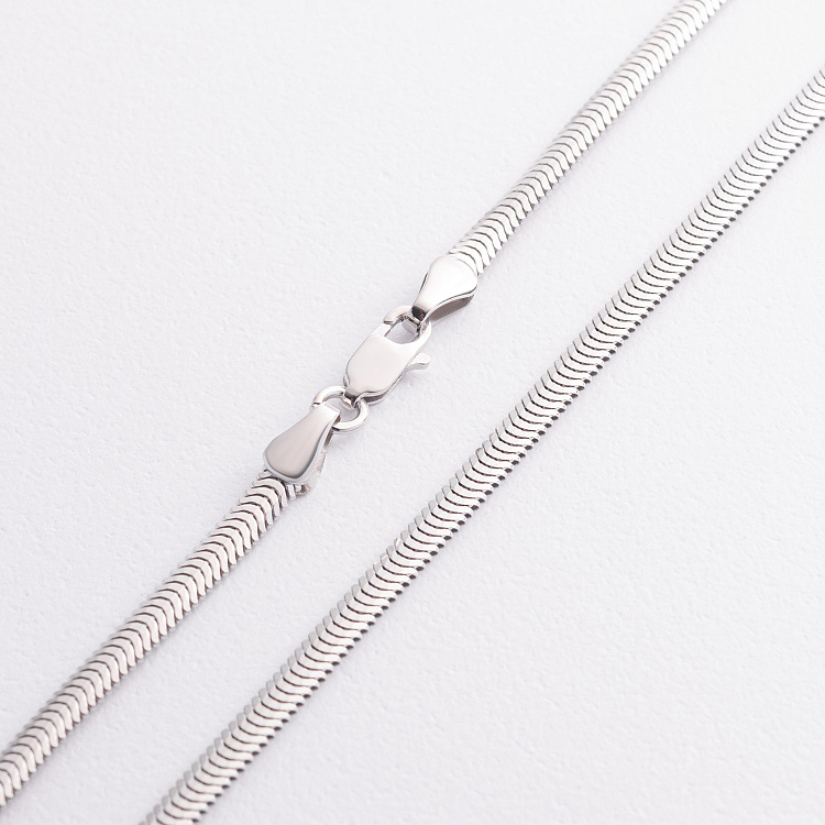 Кольє "Gisele" у білому золоті (снейк - 3.5 мм) ц00327-3,5 від ювелірного магазину Онікс