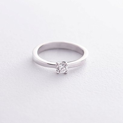 Заручальна каблучка в білому золоті (діамант) кб06310 №3