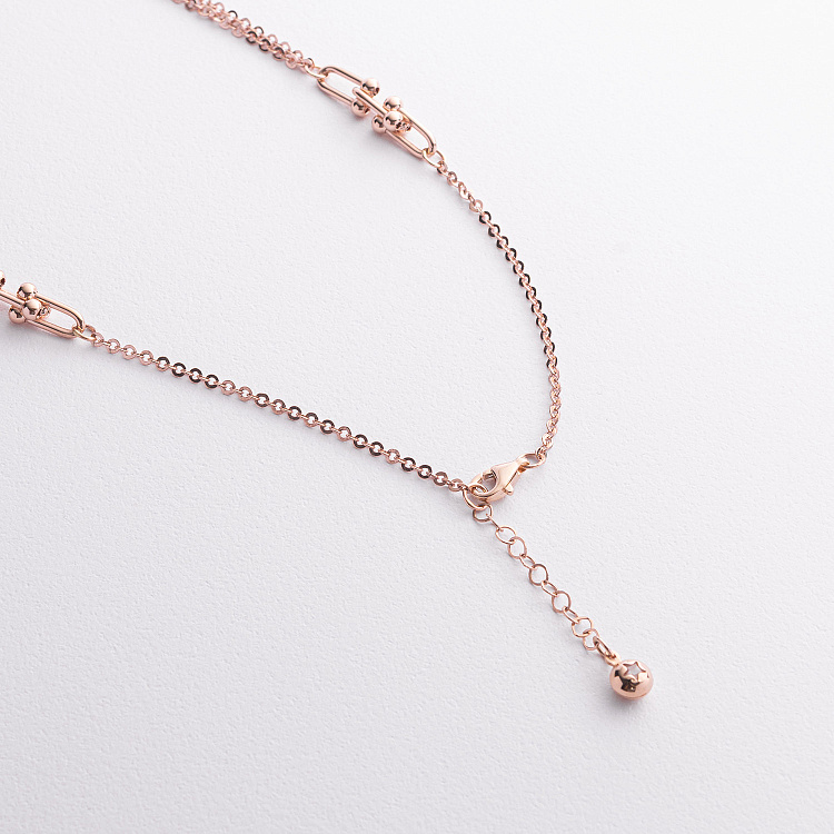 Колье "Фантазия" в красном золоте кол02659 от ювелирного магазина Оникс - 3