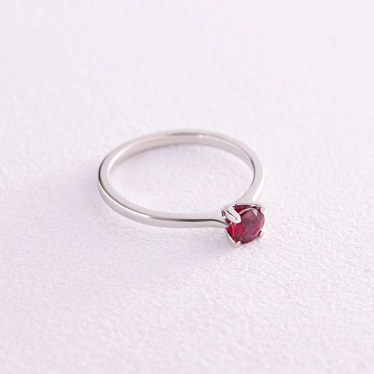 Золотое кольцо с рубином кб0409 от ювелирного магазина Оникс - 2