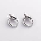 Серебряные серьги "Simone" 123587 от ювелирного магазина Оникс