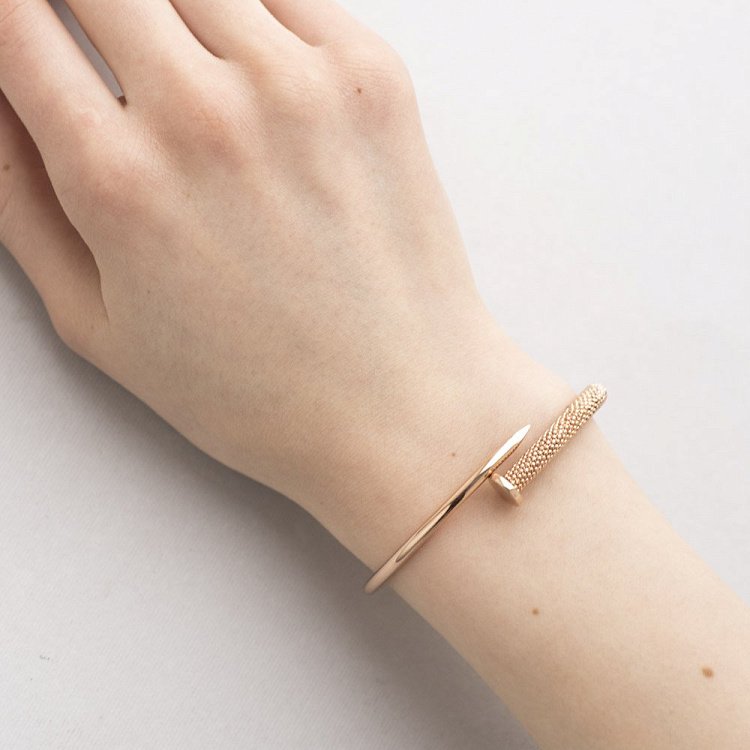 Золотой браслет "Гвоздь" б04039 от ювелирного магазина Оникс - 5