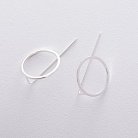 Срібні сережки "Геометрія" 122552 от ювелирного магазина Оникс - 3
