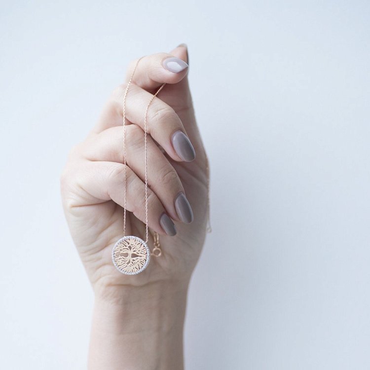 Золотое колье "Древо жизни" кол01155 от ювелирного магазина Оникс - 2