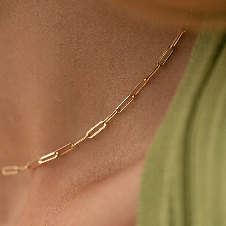 Колье "Ванесса" mini в желтом золоте кол02380 от ювелирного магазина Оникс - 6