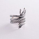 Серебряное кольцо "Змея" 112663 от ювелирного магазина Оникс - 4