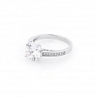 Серебряное помолвочное кольцо (фианиты) 111861 от ювелирного магазина Оникс - 2