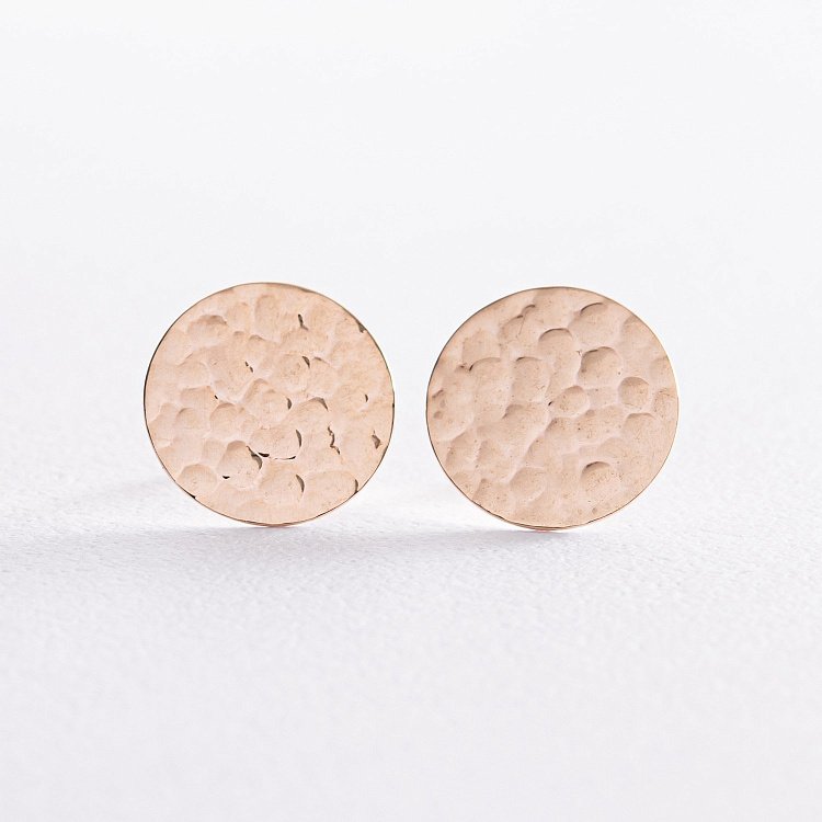 Сережки - пусети "Теона" у жовтому золоті с07803 від ювелірного магазину Онікс