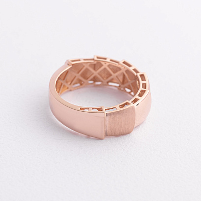 Золота каблучка "Змія" к08394 №2