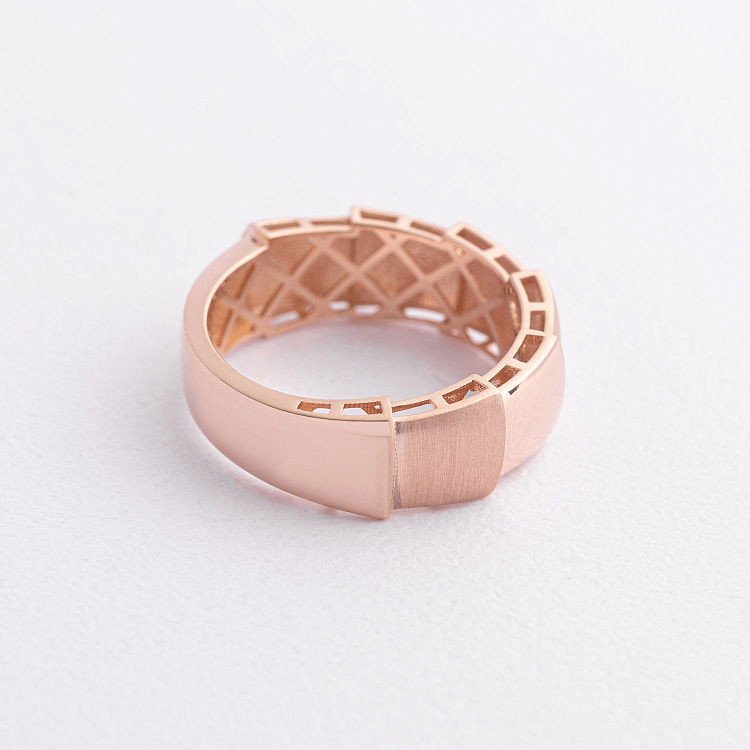 Золота каблучка "Змія" к08394 від ювелірного магазину Онікс - 1