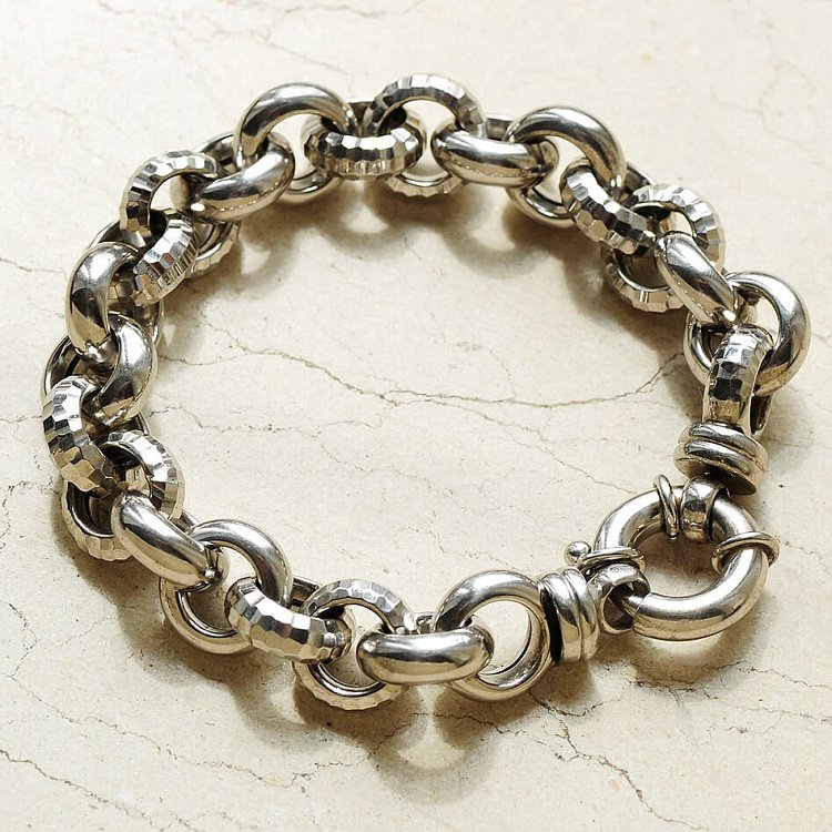 Срібний браслет без каменів 14535 від ювелірного магазину Онікс - 1