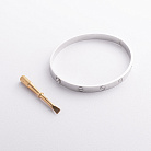 Жорсткий браслет "Love" (біле золото) б05808 от ювелирного магазина Оникс - 1