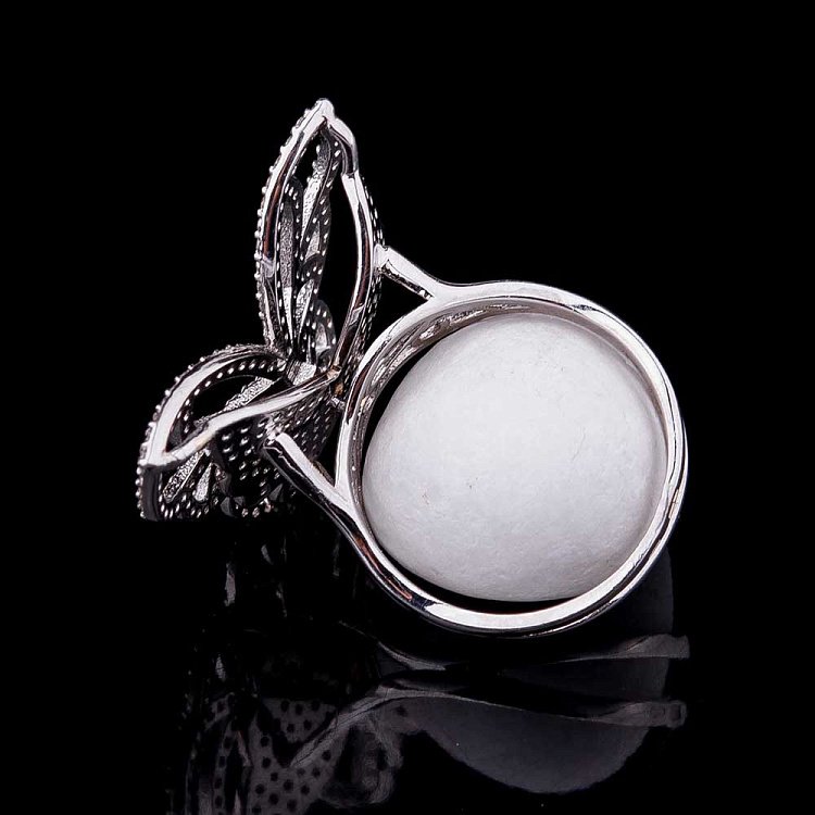 Золота каблучка "Метелик" з фіанітами к03893 від ювелірного магазину Онікс - 3