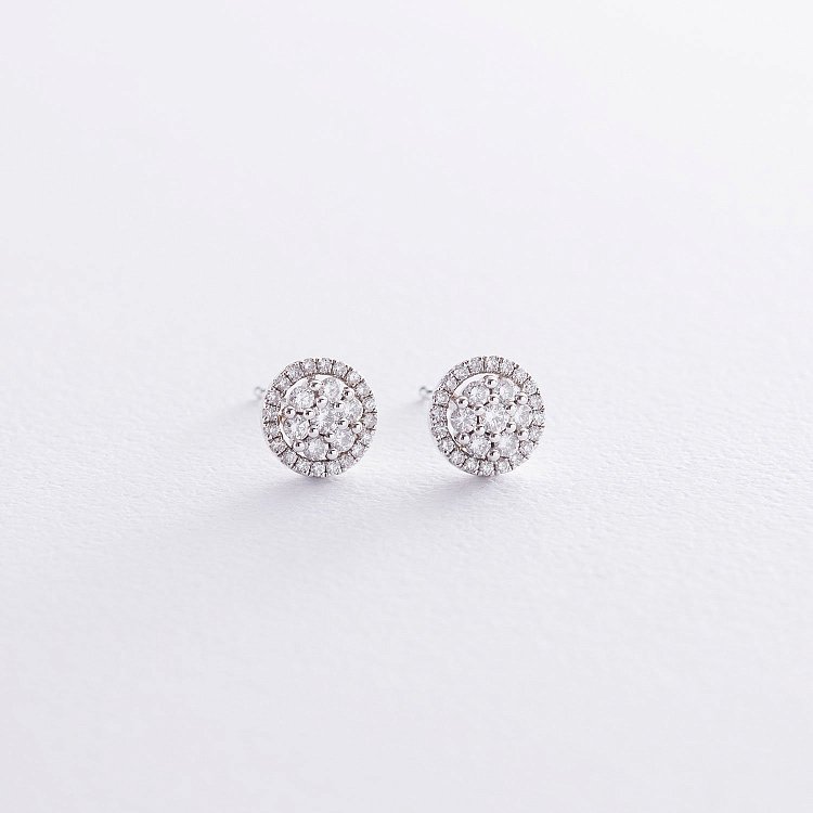 Золотые серьги-пусеты (бриллиант) с254ri Золотые серьги-пусеты (бриллиант) с254ri от ювелирного магазина Оникс