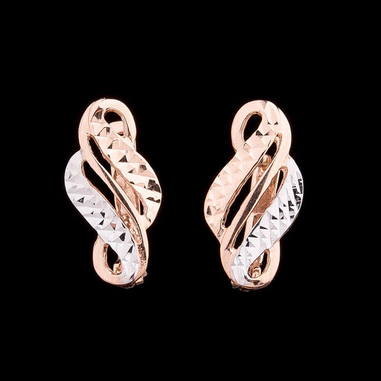 Золотые серьги с03735 от ювелирного магазина Оникс - 2