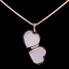 Золотой кулон в форме сердца п01889 от ювелирного магазина Оникс - 2